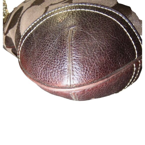 SOLD COACH 2006 Hampton Exotic Python Mixed Canvas & Leather Hobo Handbag - Picture 14 of 14